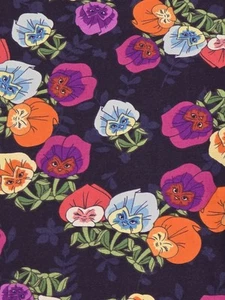 Lularoe OS Leggings- NWOT- Disney- RARE - Alice in Wonderland, Singing Pansies - Picture 1 of 3