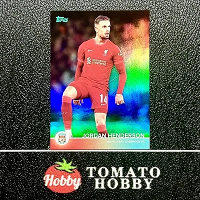 TOPPS LIVERPOOL FAN SET 2021-22 JORDAN HENDERSON /150 AQUA REFRACTOR LIVERPOOL - Image 1 of 2