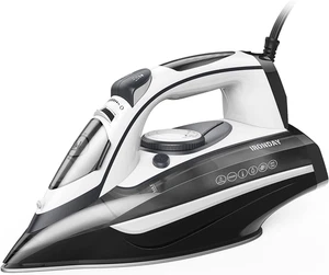 Steam Iron for Clothes Rapid Heating, 1700W Iron with Non-Stick Ceramic Soleplat - Picture 1 of 12