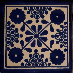 4,2 x 4,2 9 Stück Damasco Mexikanische Tonfliese Handarbeit Talavera Backsplash - Bild 1 von 1