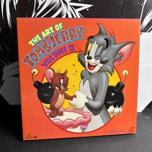 The Art of Tom and Jerry II Vol. 2 (Laserdisc, 1993, 3-Disc Set) 48 Cartoons - Foto 1 di 8