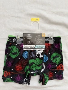 NEW Nightmare Before Christmas Boxer Briefs Boys Athletic Boxer Briefs Size 8 - Picture 1 of 5