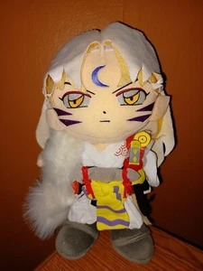 2004 Inuyasha Sesshomaru 10 Zoll Plüschpuppe Rumiko Takahashi selten Anime Japan - Bild 1 von 7