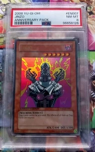 PSA 8 YuGiOh Jinzo YAP1-EN007 Ultra Rare Limited Edition English Card - Picture 1 of 2
