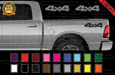 4x4 Decal Set Fits: DODGE RAM 1500 2500 Dakota Truck Vinyl Stickers - Image 1 of 2