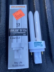 (YC23) Lot of (20) Sylvania Dulux D 13W Fluorescent Bulb 21117 - Picture 1 of 4