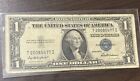 1935f Series $1 Dollar Blue Seal Note Silver Certificate Black Serial Numbers