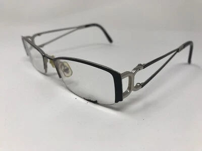 Gafas de diseñador Chloe sin montura C11209 51-18-130 negras plateadas UG86 Foto 1 de 4