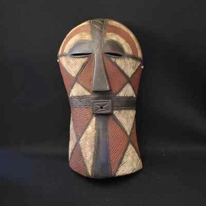Songe handgeschnitzte Vintage afrikanische Holzmaske - Bild 1 von 3