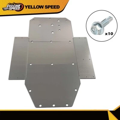 Fit For 2008-2014 Polaris Rzr Rzr-S 3/16" Skid Plate Heavy Duty USA - Image 1 of 4