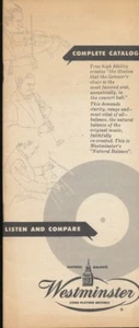 33tk-paper catalog/supplements-Westminster LPs-Classical-1954 - Imagen 1 de 1