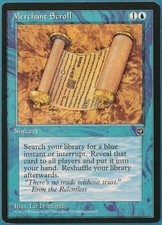 Merchant Scroll Homelands NM Blue Common MAGIC MTG CARD (ID# 249073) ABUGames