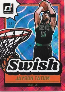 2024-25 Donruss Basketball JAYSON TATUM SWISH Diamond Red 04/75 -CELTICS- - Picture 1 of 1
