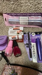 Make-up Bundle w/Sparkly Cosmetic Bag - Picture 1 of 8