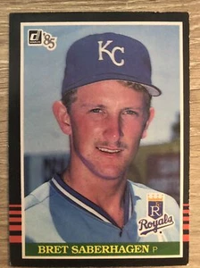 1985 Donruss Baseball Card #222 Bret Saberhagen Rookie NM - Picture 1 of 2