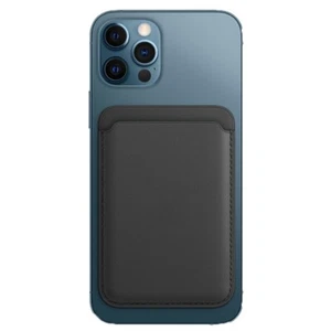 Magnetic Card Wallet Holder in Midnight Black with MagSafe for iPhone - Picture 1 of 2