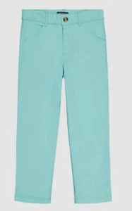 $44 Andy and Evan Boys Green Straight-Leg Stretch Cotton Twill Slim Pants SZ 8Y - Picture 1 of 2