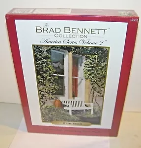 "White Bench" by Brad Bennett Collection 550 Pc. Jigsaw Puzzle NEW Sealed - Picture 1 of 3