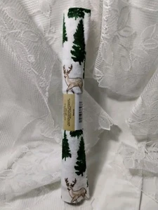 Crafter's Square TREES DEER STAG 100% Flannel cut CRAFT FABRIC 18 x 21" mini NEW - Picture 1 of 2