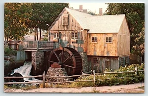 1950er PLYMOUTH MASS SPRING LANE JENNEY GRIST MILL UNBESPIELTE POSTKARTE P5636 - Bild 1 von 2