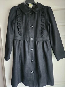 CRAZY 8~GYMBOREE~Black WOOL Long HOLIDAY Dress COAT Jacket~XL 14 - Picture 1 of 7