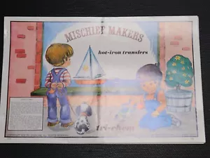 Tri-Chem ricamo liquido MISCHIEF MAKERS #0551 trasferimento ferro caldo vintage - Foto 1 di 18