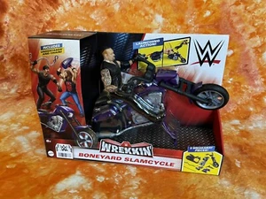 WWE Wrekkin’ Boneyard Slamcycle mit Undertaker Figur - Mattel Motorrad Spielzeug - Bild 1 von 8