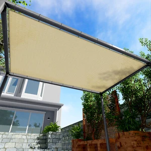 Cubierta personalizada bloqueadora UV transpirable vela parasol borde recto de 6 pies patio piscina - Imagen 1 de 35