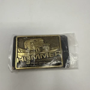 VTG Vintage Hummer Humvee Military FLA Ambulance Desert Storm Belt Buckle - Picture 1 of 2