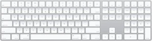 Apple Magic Keyboard with Numeric Keypad - White (MQ052LL/A) - Afbeelding 1 van 5