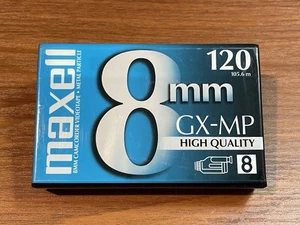 MAXELL 8mm GX-MP HIGH QUALITY 120 Camcorder Video Cassette Tape ** NEW ** SEALED - Picture 1 of 1