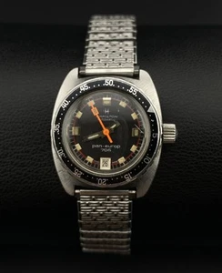 Vintage Hamilton Automatic Pan-Europ 704 Swiss Made Dateline LA 5600 Woman Watch - Picture 1 of 6