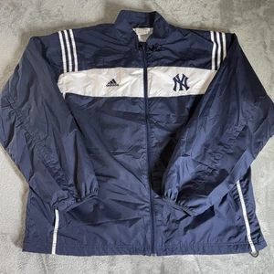 New York Yankees Adidas Windbreaker Jacke Herren XXL MLB Baseball Full Zip Vintage - Bild 1 von 10
