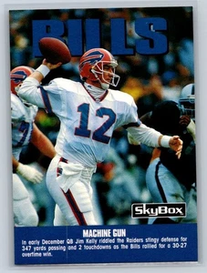 1992 Skybox Impact - Jim Kelly #278 - Team Checkliste Rechnungen - Bild 1 von 2