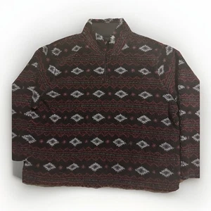Vintage Wrangler Aztec Southwest Sherpa Fleece Pullover 1/4 Zip Herren Gr. XXL - Bild 1 von 6
