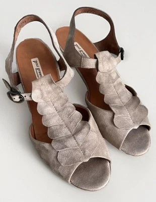 Sandálias Paul Green camurça marrom EUA tamanho 8,5 em excelente estado usado - Imagem 1 de 4