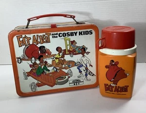 1973 King Seeley Metal Lunchbox Fat Albert And The Cosby Kids Thermos 1970's - Imagen 1 de 16