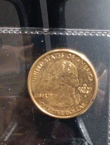 2000 P - South Carolina State Quarter - 24 Karat Gold Plated - A Must Have! - Picture 1 of 4
