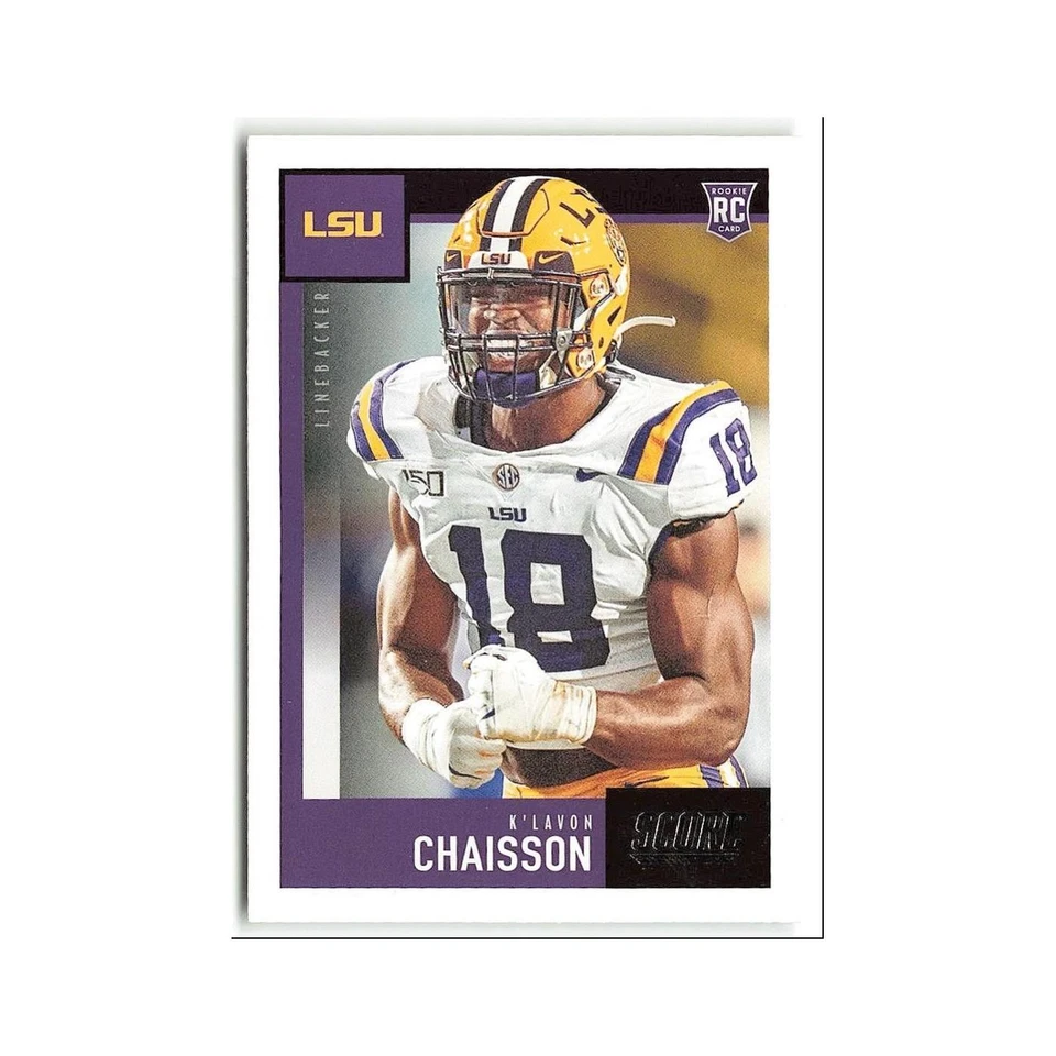 K'Lavon Chaisson Rookie 2020 Score #349 LSU Tigers Football Card NM - Image 1 of 3
