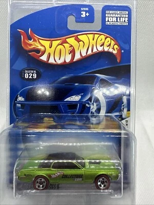 Coche verde Cougar 2000 Hot Wheels #029 primeras ediciones 17/42 '68 1/64  Foto 1 de 4
