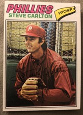 1977 Topps Steve Carlton Baseball Card #110 Phillies HOF Mid-Grade