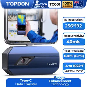 2024 TOPDON TC001 Mini Thermal Imaging Camera 256x192 High Resolution Android AU - Picture 1 of 12