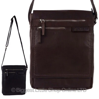 Mens Ladies Buffalo Leather North/South Cross Body BAG by Rowallan of Scotland - Image 1 of 3