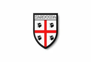 Patch printed shield embroidery border badge souvenir flag city county sardinia - Bild 1 von 1