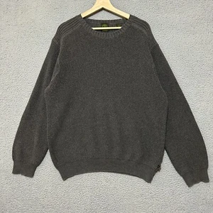 Timberland Knit Sweater Adult XL Gray Pullover Outdoor Cotton Crewneck - Picture 1 of 7