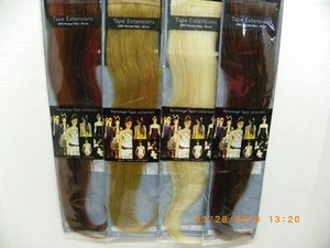 NUEVO Balmain 100% Cinta de Cabello Humano Extensión Natural Liso 40cm 15.8" 2 piezas. - Imagen 1 de 1