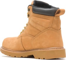 Wolverine Men's Floorhand Waterproof 6" Steel Toe Work Boot 7.5 X-Wide, Wheat