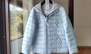 Thom by Thomas Rath Damen Jacke mit Sweat Kapuze Gr.44 Hellblau Neu - Bild 1 von 6
