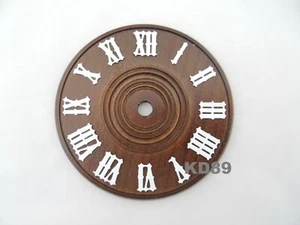 Quadrante Legno D'Orologio Pendolo Cucù Foresta Nera Ø 11 CM Marrone/Numeri - Picture 1 of 2
