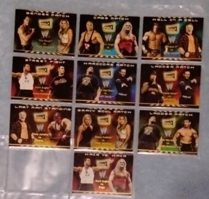 2002 Fleer WWE Royal Rumble Gimmick Matches 10 Card LOT Complete Set of INSERTS - Picture 1 of 24